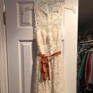 Off White Lace Summer Dress